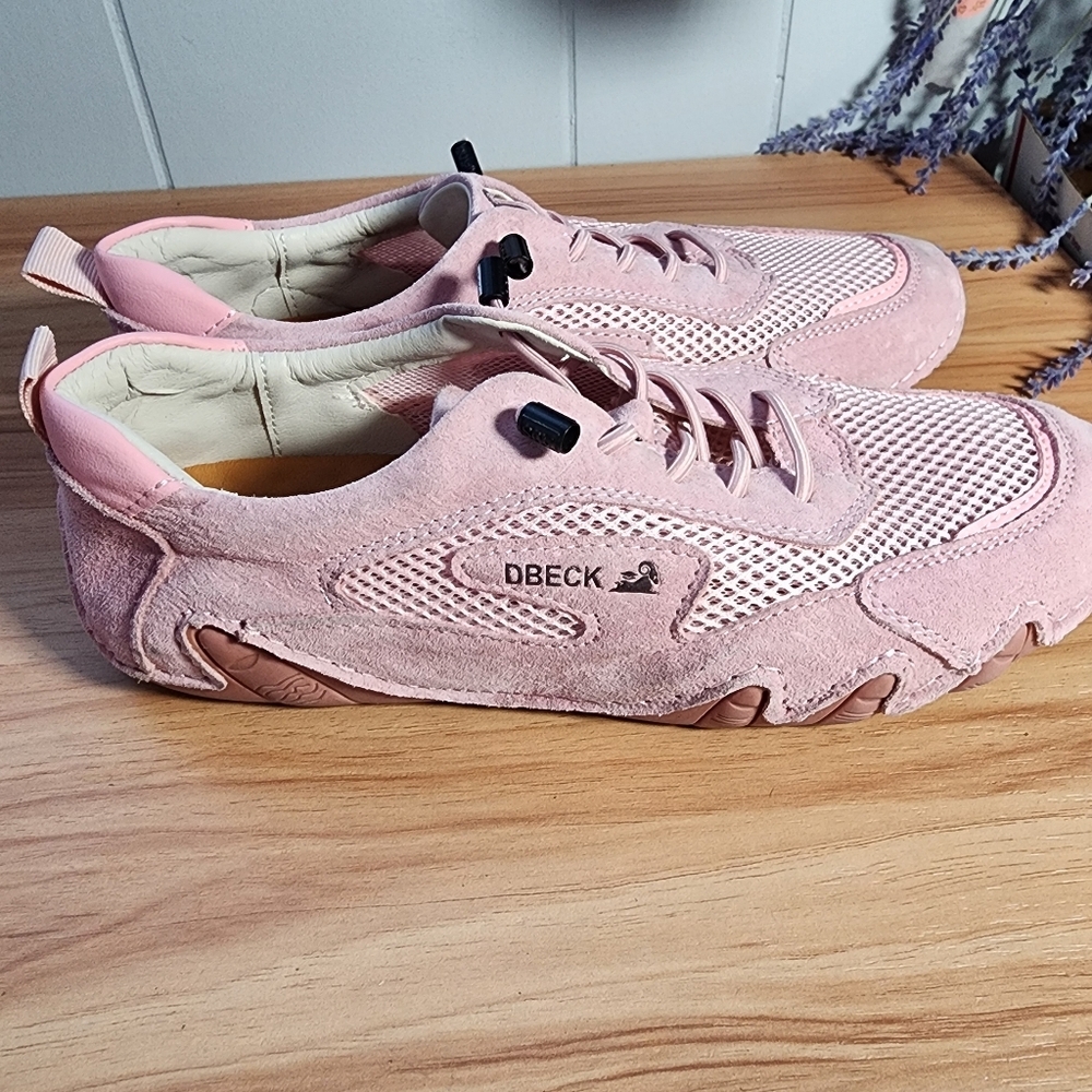 DBeck Outdoor Womens Mesh Trail Sneakers Size 43 Pink